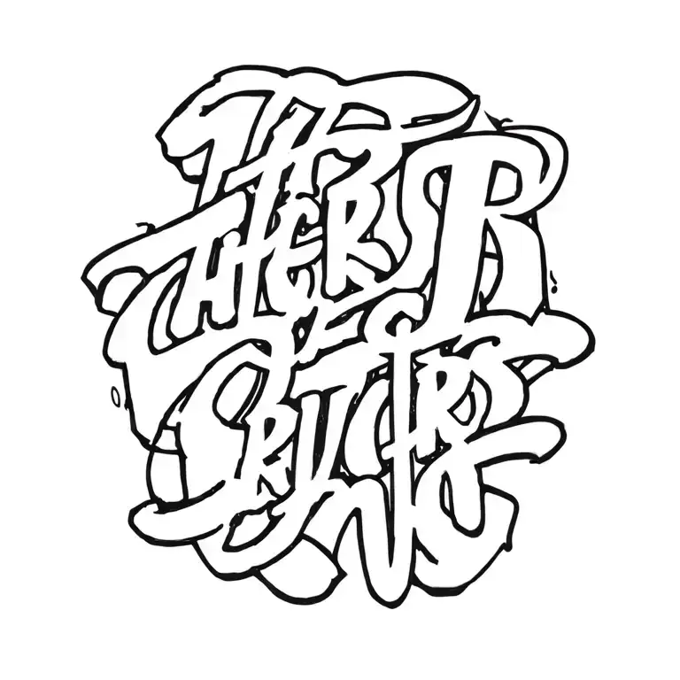 words written tattoo design idea