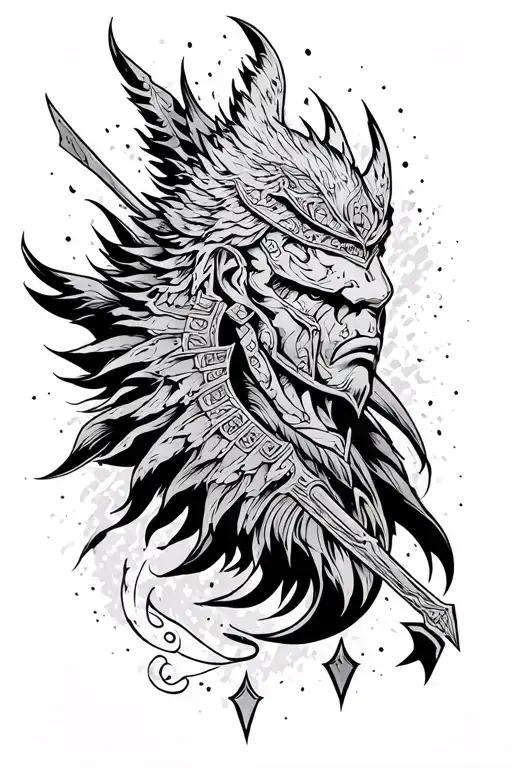 A fine-line forearm tattoo symbolising power, confidence, and the qualities of a warrior, but not too aggressive tattoo design idea