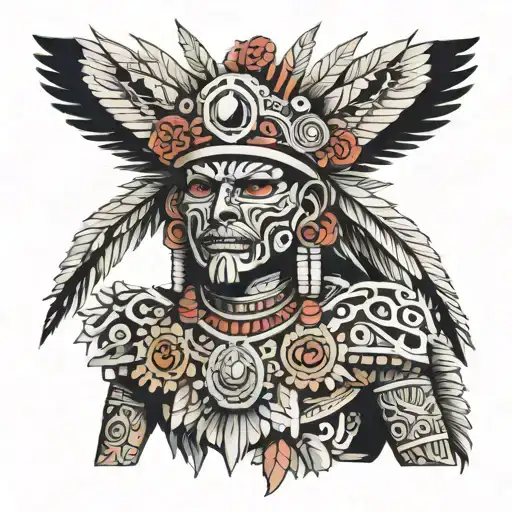 Huitzilopochtli tattoo design idea