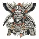 Huitzilopochtli tattoo design idea