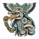 Huitzilopochtli tattoo design idea