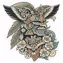 Huitzilopochtli tattoo design idea