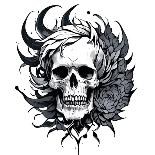 Chaos and order tattoo design idea