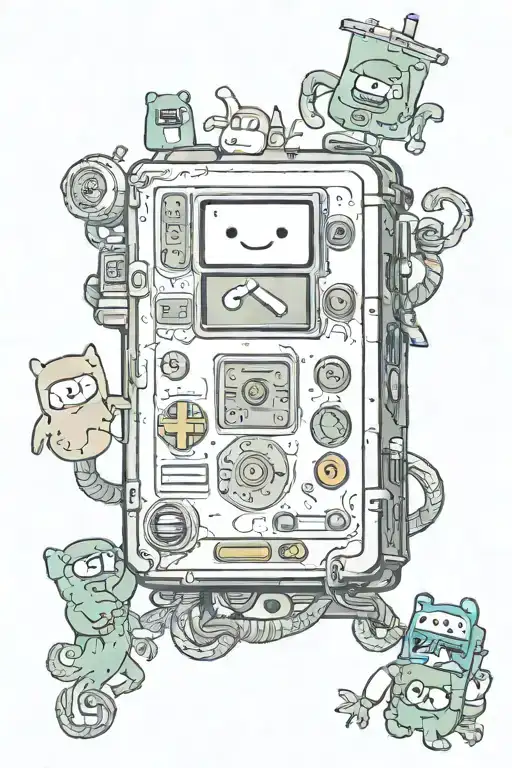 Bmo adventure time tattoo design idea
