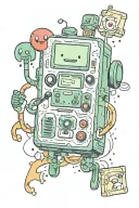 Bmo adventure time tattoo design idea