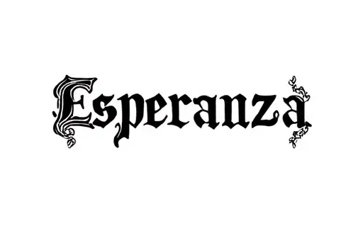 "Esperanza " tattoo design idea