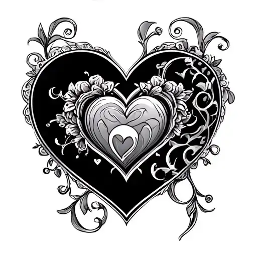 valentines day tattoo design idea
