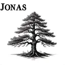"Jonas " lebanese cedar tree tattoo design idea