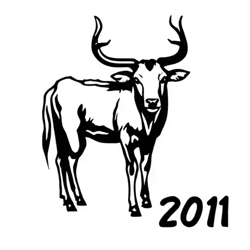 Taurus 2001 birth year tattoo design idea