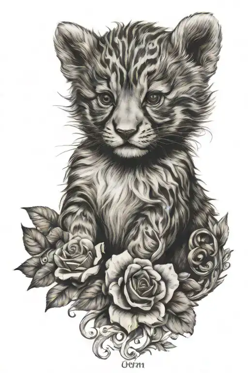 a memorial tattoo for a baby boy named James Dustin Adams tattoo design idea