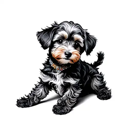 toy Poodle tattoo design idea