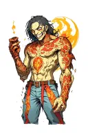 levy ackerman attack on titan and bestial titan holding tattoo design idea