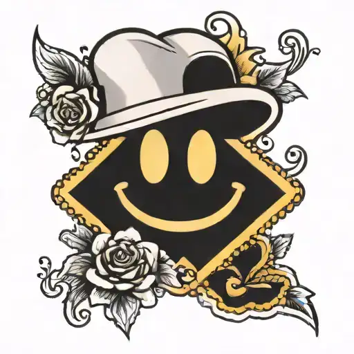 smiley face have a nice day tattoo design idea