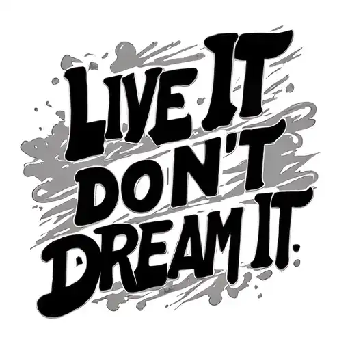 "LIVE IT DONT DREAM IT" diper from gravity falls, heavily inspired by Gravity Falls vibes, Shoulder tattoo,  tattoo design idea