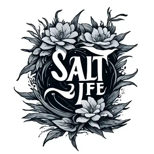 salt life tattoo design idea