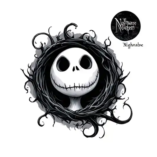 Nightmare Before christmas tattoo design idea