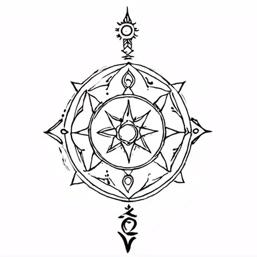 Chakra Hindu Mythology tattoo design idea