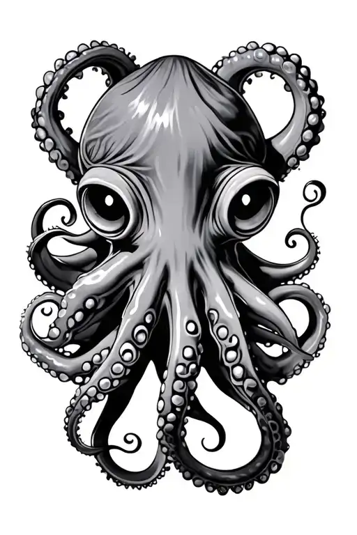 octopuss antique tattoo design idea