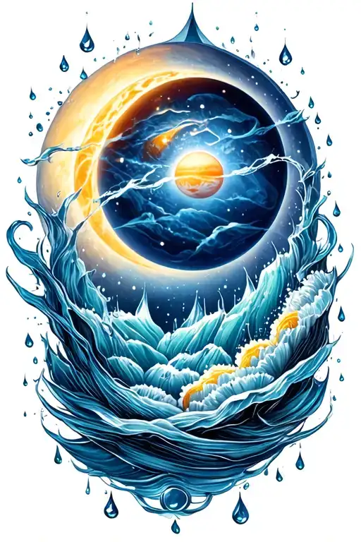 drops of jupiter tattoo design idea