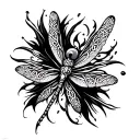 Celtic Dragonfly tattoo design idea
