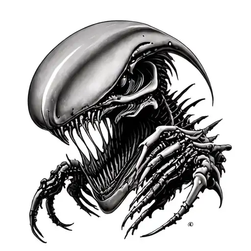 xenomorph Alien movie tattoo design idea