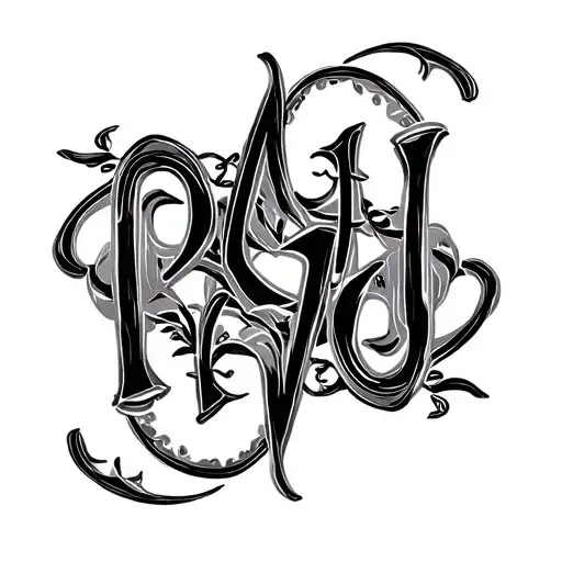 Two Word Ambigram Generator tattoo design idea