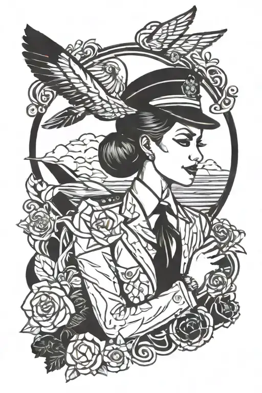56+ Flight Attendant Tattoo Ideas in 2026 - BlackInk AI