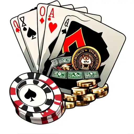 gambling themed tattoo tattoo design idea