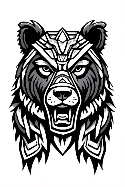 Brother Bear Totem pole inspired design tattoo design idea