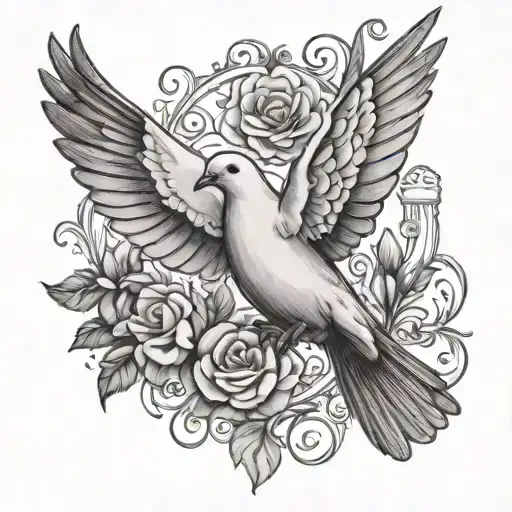 dove hand tatto design tattoo design idea