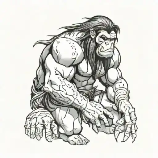 Tarzan's Kerchak tattoo design idea