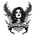 wild child of vamp and the Memphis area code tattoo design idea