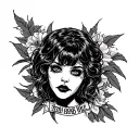 wild child of vamp and the Memphis area code tattoo design idea