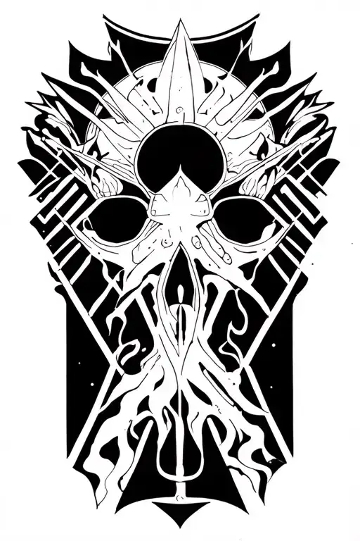 Slime black sabbath electric funeral tattoo design idea