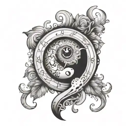 semicolon incorporated but hidden with something else tattoo design idea