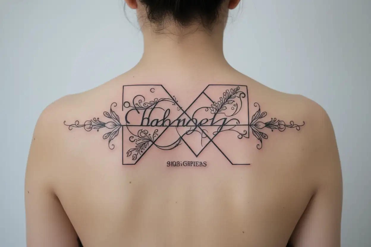 incorporate the date 01.16.23 into a sobriety tattoo tattoo design idea