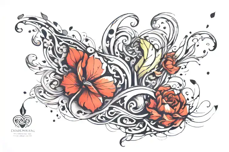 healthy tattoo design idea