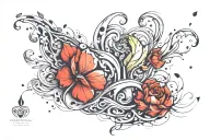 healthy tattoo design idea