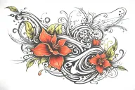 healthy tattoo design idea