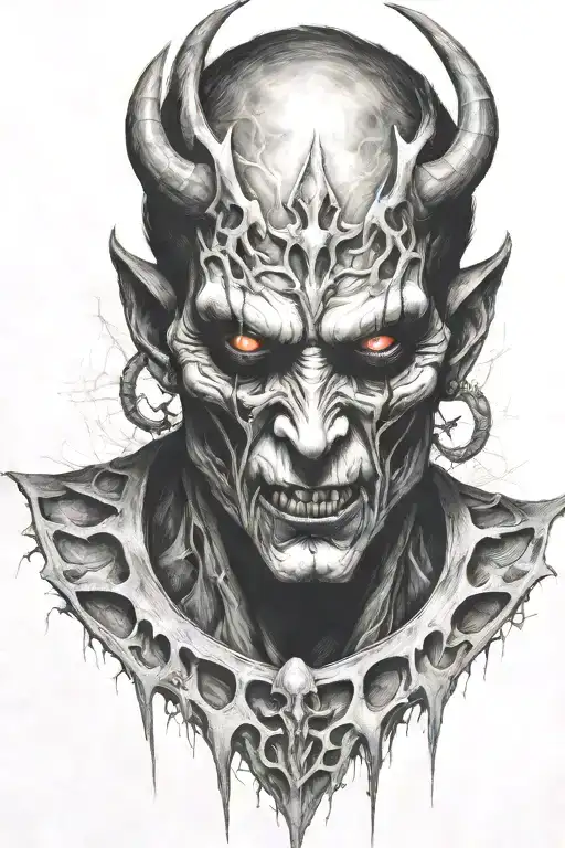 demon prince tattoo design idea