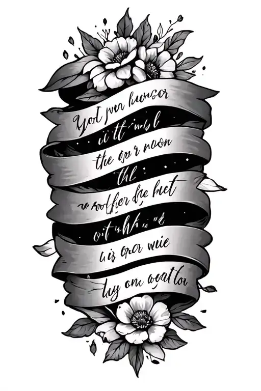 bible verse tattoo design idea