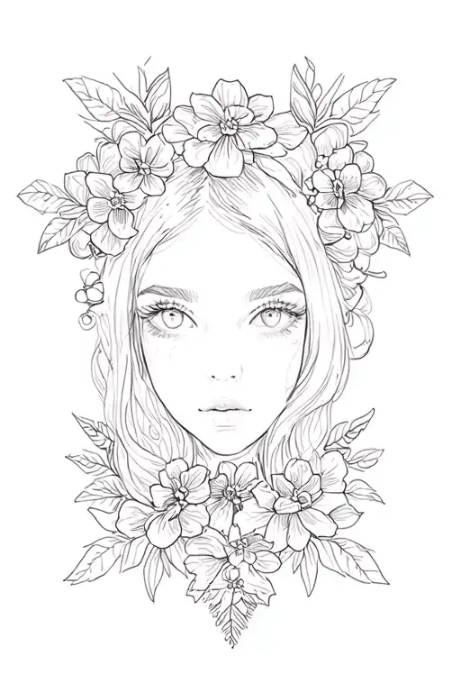  dainty girly cross tattoo design idea