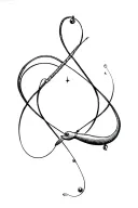	Old man fishing forming an infinity loop – Eternal love and memory. tattoo design idea