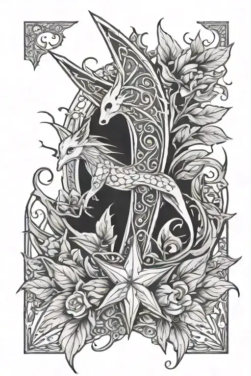 Narsil and Evenstar tattoo design idea