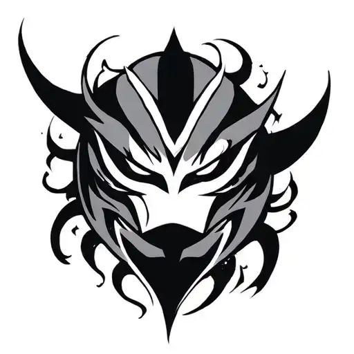 Anbu Mask tattoo design idea