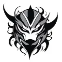 Anbu Mask tattoo design idea