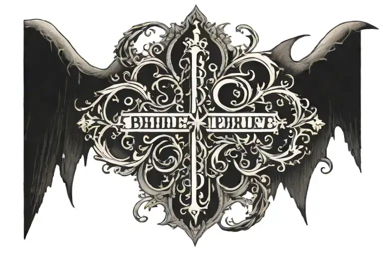 bible verse written tattoo design idea