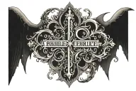 bible verse written tattoo design idea