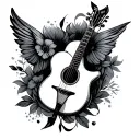 melody memorial tattoo design idea