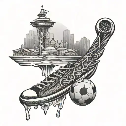 seattle, whiskey, carpentry, soccer tattoo design idea